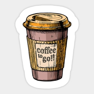 Coffee to go Sticker